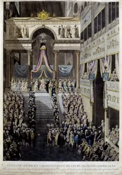 Fiesta de la coronación y coronación de sus majestades imperiales en 1804.