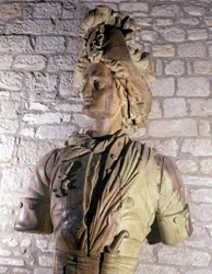 Figura de proa de corsario del siglo XVII conservada en el Museo de Saint Malo