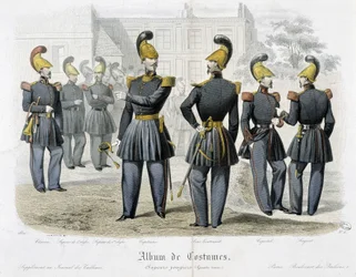 Bomberos en uniforme - En "Álbum de trajes"