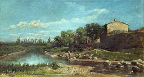 Pescador (temple sobre tabla)