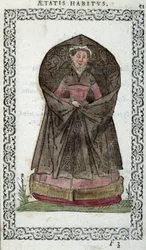 Demoiselle flamenca - en "Hábitos y efigies" por Jean Sulperius