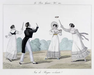 Juego de anillo volador - en "The Good Genre", No. 110, principios del siglo XIX