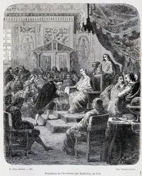 Fundación de la Academia Francesa por Richelieu