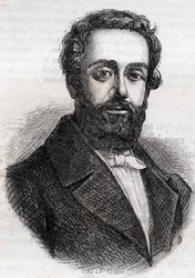 François Rose Joseph Degousée 1795-1862 militar, ingeniero civil y político republicano - Grabado de 1882 en “Histoire de dix ans: 1830-1840” Louis-Blanc (1811-1882)