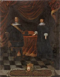 Retrato del duque Federico III de Holstein-Gottorp (1597-1659) y la duquesa María Isabel (1610-1684)