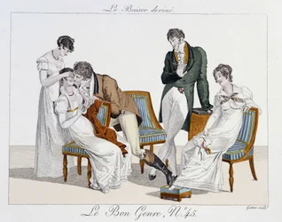 Juego: «El beso adivinado» - en «Le Bon Genre», n.º 45