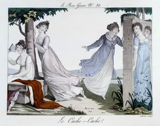 Juego de escondite (Cache Cache) - en "Le Bon genre", n°80, principios del siglo XIX