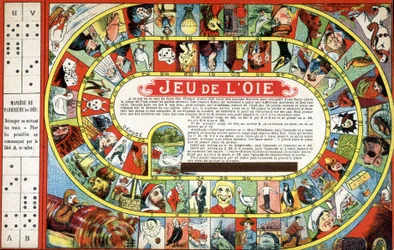 Juego de la oca. Siglo XIX.