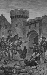 Guerra de los campesinos alemanes (1524-1526): La puerta de los asnos en Marbach