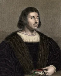 Giovanni Boccaccio (Boccaccio) 1313-1375 - grabado - siglo XIX