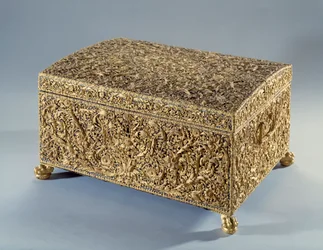 Caja de oro conocida como Ana de Austria ofrecida por el Cardenal Jules Mazarin