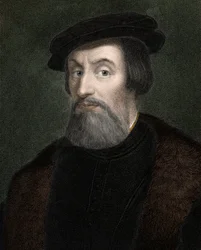 Hernando (Hernán) Cortés (1485-1547) conquistador de México - grabado - siglo XIX