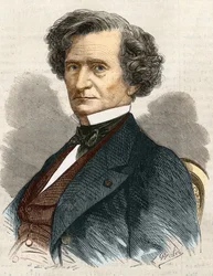 Hector Louis Berlioz, compositor francés (1803-1869).