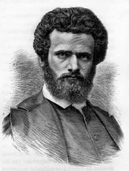Henri Regnault (1843-1871), pintor francés. Grabado de finales del siglo XIX en “Historia de Francia” de H. Martin
