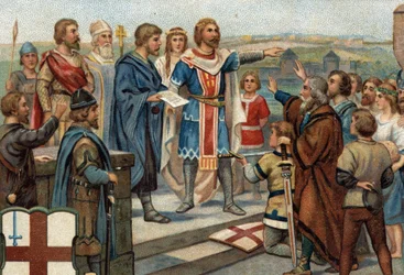 Episodios históricos de ciudades famosas: Alfredo el Grande (849-899) devuelve Londres a sus antiguos habitantes (886), la 