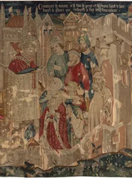 Historia de San Piat y San Eleuthère, Escena 3: San Piat es enviado a Tournai para predicar la fe