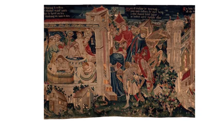 Historia de San Piat y San Eleuthère, Escena 7: Bautismo de los cristianos exiliados