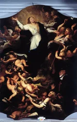 Inmaculada Concepción con San Felipe Neri