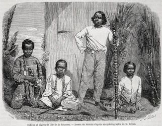 Nativos de la Isla de la Reunión - en "Le Tour du Monde"