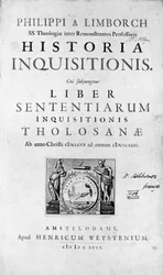 Inquisición. Frontispicio de “Historia de la Inquisición”, Ámsterdam 1692