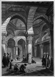 Interior de una mezquita en Argel