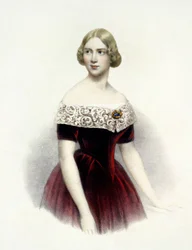 Jenny Lind (1820-1887), cantante sueca en 1847