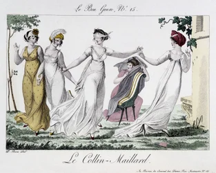 Juego del Colin-Maillard (Colin Maillard) - en "Le Bon genre", n°14, principios del siglo XIX