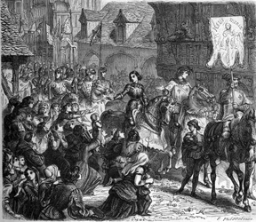 Juana de Arco entró en Orleans el 29 de abril de 1429.