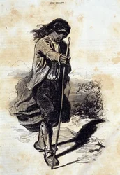 Judaísmo: vendedor ambulante judío (judío errante)