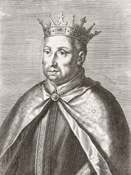 Rey Afonso II de Portugal. Retrato.