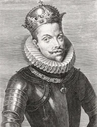 Rey Felipe III de España y como Felipe II, Rey de Portugal. Retrato.