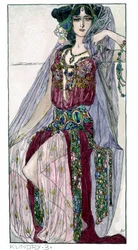 Vestuario para la ópera "Parsifal" de Richard Wagner. Viena