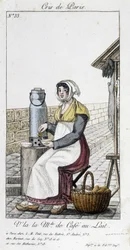 La comerciante de café con leche - en "Cris de Paris"