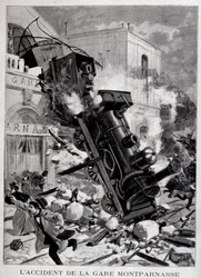 El accidente de la Gare Montparnasse en París - en “Le Petite Journal”