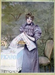 Le cake des rois por Frédéric Vallet - en Figaro Illustré, enero 1897