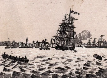 Liverpool, Inglaterra: vista del puerto. En "El Mundo Ilustrado 168 vistas". Sin fecha (finales del siglo XIX).