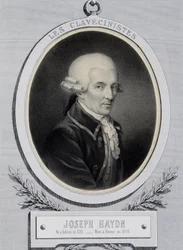 Retrato en medallón del músico Franz Joseph Haydn (1732-1809)