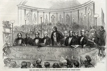 Lord John Russell (1er Conde Russell) (1792-1878) En La Velada De La Institución De Mecánicos Y Sociedad Literaria De Leeds 1852