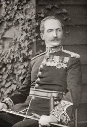 General de División Arthur Fitzroy Hart-Synnot, del libro South Africa and the Transvaal War por Louis Creswicke, pub. 1900