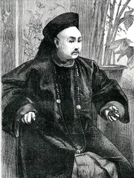 Mandarín Tchung Hao (Chung How), Grabado 1868