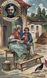Margot ópera cómica de 1857 por Antoine Louis Clapisson. (1808-1866). Chromo de finales del siglo XIX.