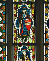 Margrave Leopoldo III de Babenberg (vidriera)