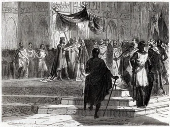 Matrimonio de Luis el Joven (1120 - 1180) con Alienor de Aquitania.