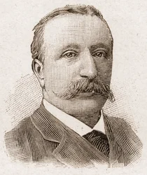 Miembros de la Academia Francesa en 1895: retrato de Albert Sorel (1843-1906), historiador francés.