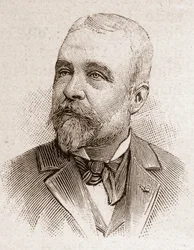 Miembros de la Academia Francesa en 1895: retrato de Ernest Lavisse (1842-1922), historiador francés
