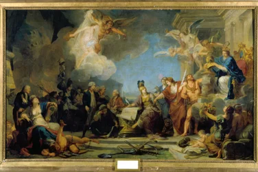 Minerva escribiendo los Derechos Humanos