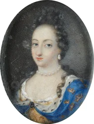 Miniatura de la Reina Ulrika Eleonora la Mayor de Suecia, c.1680