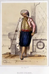 Moro de Argel durante la segunda mitad del siglo XIX.