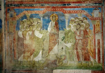 Murales de la iglesia del monasterio benedictino de Lambach, Alta Austria (fresco)