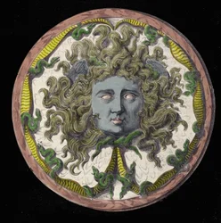 Mitología: representación de la Medusa, una de las tres Gorgonas.
